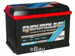 096 AGM Enduroline Start Stop Car Battery fits Renault Skoda Toyota Vauxhall etc