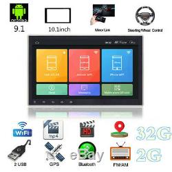10.1 2DIN Android 9.1 Quad-core RAM 2G ROM 32G Car Stereo Radio GPS Wifi 3G/4G