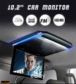 10.2 1080P Screen Flip Down Roof Mount Monitor Overhead TFT LCD Car Display