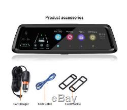 10 inch Android 5.1 Car DVR 4G WiFi/Bluetooth Rearview Mirror Cam ADAS GPS Navi