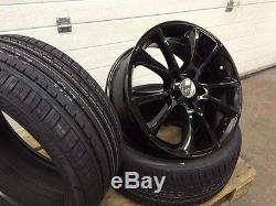 18 Vxr Style Black Alloy Wheels And Tyres To Fit Vauxhall Zafira 1999