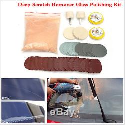 34Pcs Auto Windscreen Polishing Repair Kit-Car Glass Repair-Deep Scratch Remover