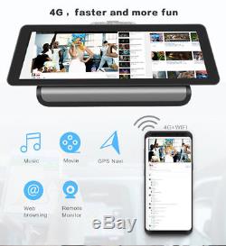 4G Touch Dual Lens Car DVR Recorder GPS Navi IPS ADAS WIFI Bluetooth Android 5.1