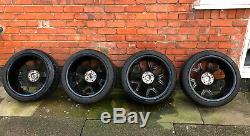 4 Genuine Vauxhall Vxr, Astra Gtc, Corsa Diamond Cut Alloy Wheel With Tyres