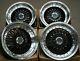 4 X 17 Bbs Rs Style Alloy Wheels To Fit Ford Fiesta Focus 4x100/108 Black Pol