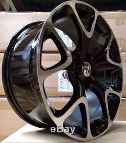 4 x 18 VXR style wheels black polished fits Astra Corsa Vectra Saab 93 5x110 nw
