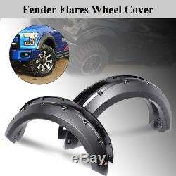 4pcs RIVET STYLE FENDER FLARES WHEEL ARCH ABS COVER KIT For FORD F150 2004-2008