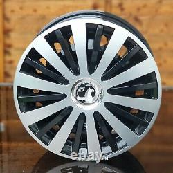 4x14 wheel trims to fit VAUXHALL ASTRA G MK4 silver/black