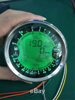 6 in 1 85MM Tachometers GAUGE WATER OIL TEMP PRESSURE Voltmeter GPS 12V