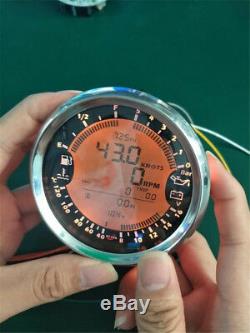 6 in 1 85MM Tachometers GAUGE WATER OIL TEMP PRESSURE Voltmeter GPS 12V