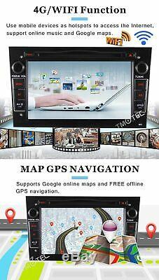 7Android 10 Car DVD Stereo SatNav GPS Opel Navigation Head Unit Vectra Corsa D