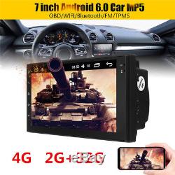 7 Android 6.0 Car Radio Stereo MP5 Quad Core 4G WIFI 2DIN Player GPS Nav 32G+2G