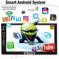 7 Android Car Radio GPS Navigation MP5 Stereo HD Head Unit Wifi Phone Link UK