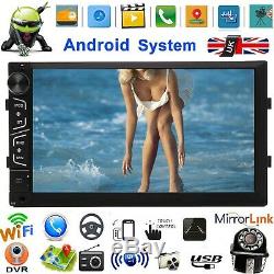 7 Double Din Android Car Stereo Radio GPS SAT NAV WiFi MLK+HD Camera For Audi
