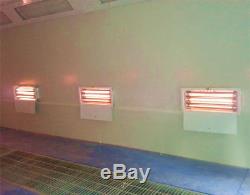 8x 3KW Curing Lamps Heating Lights Spray Bake Booth Oven or Workshop Wall 220V