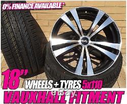 Aluwerks Splitz 18 Alloy Wheels & Tyres Suit Vauxhall Astra Mk4 Mk5