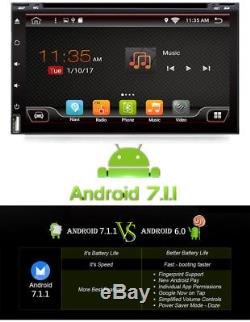 Android7.1 1080P Double 2Din Car Stereo Radio GPS WiFi 3G/4G OBD Mirror Link DVD