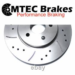 Astra 2.0 GSi Turbo mk4 98-05 MTEC Rear Drilled Grooved Brake Discs & Pads