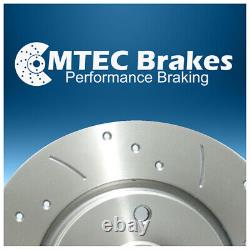 Astra 2.0 GSi Turbo mk4 98-05 MTEC Rear Drilled Grooved Brake Discs & Pads