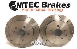 Astra G mk4 2.0 GSi Turbo Front Rear Drilled Grooved Brake Discs & MTEC Pads