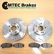 Astra Mk4 2.0 Gsi Turbo 02-04 Drilled Grooved Front Discs & Mtec Pads 308mm