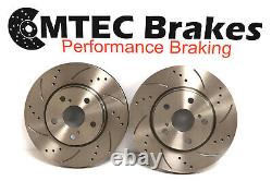 Astra mk4 2.0 GSi Turbo 02-04 Drilled Grooved Front Discs & MTEC Pads 308mm