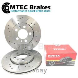 Astra mk4 G 2.2 Front Drilled Grooved Brake Discs Pads