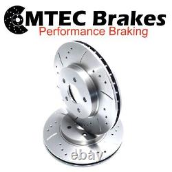 Astra mk4 G 2.2 Front Drilled Grooved Brake Discs Pads