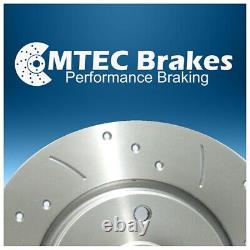 Astra mk4 G 2.2 Front Drilled Grooved Brake Discs Pads