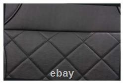 Black Leatherette Luxury Car Seat Cover For Vauxhall ASTRA mk4 1998-2005