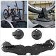 Black Metal Vehicle Suv Roof Rack 2-bike Fork-mount Fixed Holder Bracket &straps