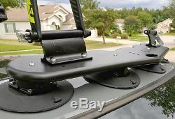 Black Metal Vehicle SUV Roof Rack 2-Bike Fork-Mount Fixed Holder Bracket &Straps
