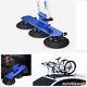 Blue Aluminum Alloy Car Truck Suction Roof-top Mount Bicycle Holder Carrier Rack
