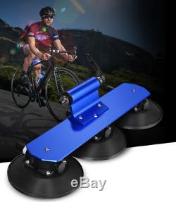Blue Car Roof-Top Suction Rack Hitch Carrier for Bike Bicycle Rack Accessories