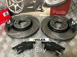 Brembo Front Drilled & Grooved Discs Pads Vaux Astra Corsa Zafira Meriva 2003-19