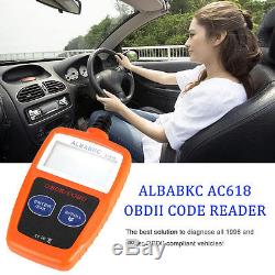 CarFault Code Reader Scanner Diagnostic OBD2 OBDII EOBD Engine Fault LCD display