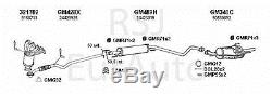 Complete Exhaust System 391299 VAUXHALL ASTRA 1/00-8/02 Mk 4 1.8i 16v Saloon 123
