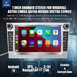 DAB+ For Vauxhall Corsa C/D Zafira Astra 7 Android Carplay Car Stereo GPS 2+32G