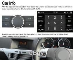 DAB Opel Vauxhall Astra Corsa Vectra Antara GPS SatNav DVD Player Radio BT Black