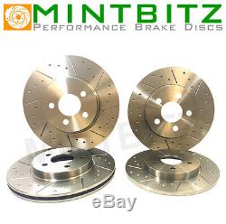 Dimpled And Grooved BRAKE DISCS Front And Rear VAUXHALL ASTRA GSi 2.0 TURBO