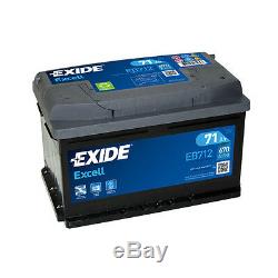 EB712 Exide Excell 71Ah 670CCA 12v Type 096 Car Battery 3 Year Warranty 096SE