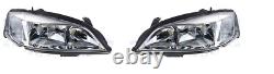 Fits For Vauxhall Astra Mk4 1998 -2004 Chrome Headlamp Rh Right Lh Left Pair