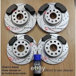 For Audi A6 2.0 Tdi (4g) Mk4 Drilled & Grooved Front & Rear Discs & Pads