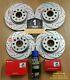 For Audi A6 2.0 Tdi (4g) Mk4 Front & Rear Drilled Grooved Discs + Brembo Pads