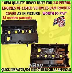 For Vauxhall Astra H Mk5 Cam Rocker Cover & Gasket Z16xep Z16xe1 1.6 Twinport