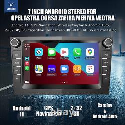 For Vauxhall Corsa C/D Zafira Astra Android 11 Car Stereo Radio GPS Radio 2+32G