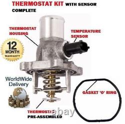 For Vauxhall Opel Astra G H J 1.6 1.8 2003-on Thermostat Kit Sensor + Housing