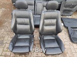 Full black heated leather interior Vauxhall Astra G Mk4 coupe seats door cards