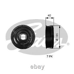 Gates TVD1110 Crankshaft Belt Pulley Fits Mercedes Nissan Opel Renault Vauxhall