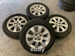 Genuine OEM Audi Vauxhall Astra Mk4 15 4x100 alloy wheels + tyres